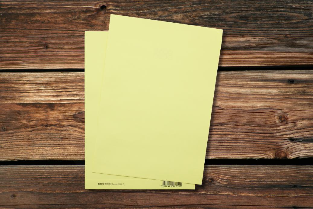 Ordnungsmappen 220x310 mm Hellgelb 120 g/qm